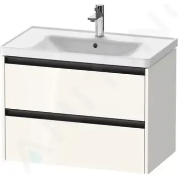 Koupelnový nábytek Duravit Ketho.2 Umyvadlová skříňka 55x78x46 cm, 2 zásuvky, lesklá bílá, K25283022220000