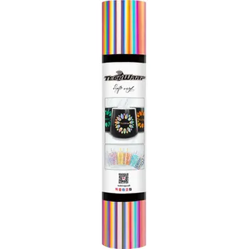 Samolepící dekorace TeckWrap Holographic Glossy Rainbow - Rose Gold Velikost: 30,5 x 30 cm