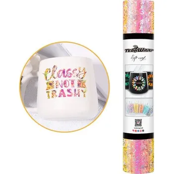 Samolepící dekorace TeckWrap Holo Opal Pattern - Peach Yellow Rose Velikost: 30,5 x 30 cm