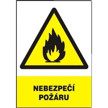 Nebezpečí požáru 297x210mm - plast