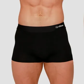Boxerky Pánské boxerky Soft 2Pack Black - GymBeam Velikost: XL, Barva: černá