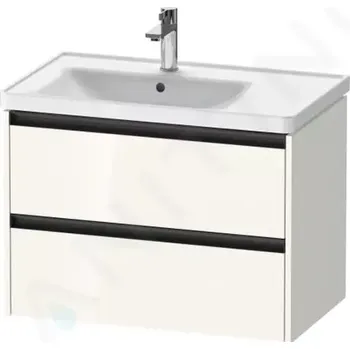 Koupelnový nábytek Duravit Ketho.2 Umyvadlová skříňka 55x78x46 cm, 2 zásuvky, lesklá bílá, K25285022220000