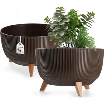 Květináč Plast Květináč Kadax béžový 40 cm x 40 x 24,9 cm