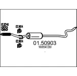 Střední tlumič výfuku MTS 01.50903