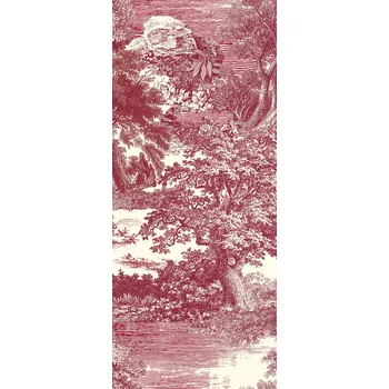 Tapeta Masureel Vliesová obrazová tapeta na zeď, červená, les, stromy, DGSAL1053-260, Amazone, Masureel, velikost 1,27 x 2,6 m