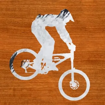 Samolepicí dekorace na vozidlo Cyklista3 – samolepka z fólie