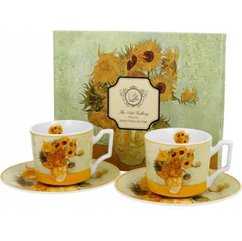 Šálek Duo Sunflowers porcelán 110 ml 2 ks