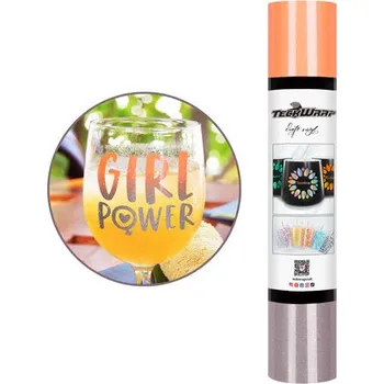 Samolepící dekorace TeckWrap Shimmer Cold Color Change - Neon Orange to Taupe Velikost: 30,5 x 30 cm