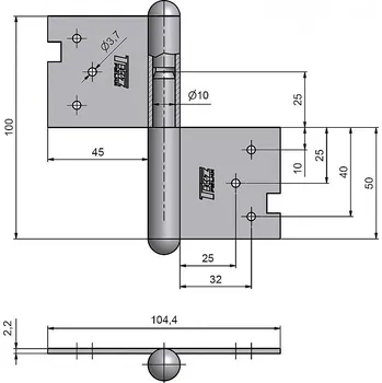 pant 100 PMS pomosaz P dveřní závěs 9250