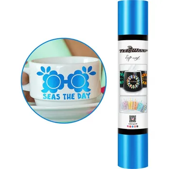 Samolepící dekorace TeckWrap Metallic Satin Chrome - Cool Blue Velikost: 30,5 x 30 cm