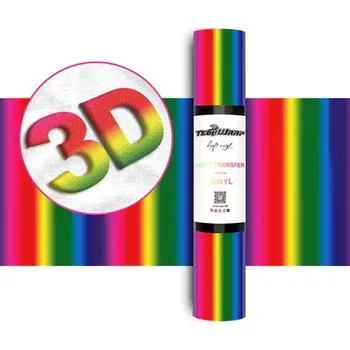Samolepící dekorace TeckWrap Puff HTV -Rainbow Velikost: 30,5 x 30 cm