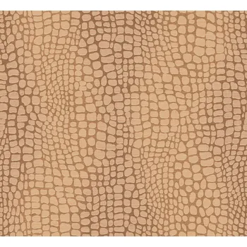 Tapeta Masureel Vliesová tapeta na zeď, hnědá, imitace kůže, ZON304, Amazone, Masureel, velikost 10,05 x 0,7 m