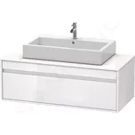 Duravit Ketho Umyvadlová skříňka 43x120x55 cm, 1 zásuvka, lesklá bílá, KT669602222