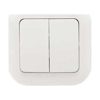 vypínač Dvojitý vypínač FAN WNT-2F bílý ABEX 197