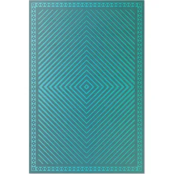 Koberec Hit Vinylový Koberec s Geometrickým Vzorem - Moderní Kosočtverce a Linie, 60x90 cm