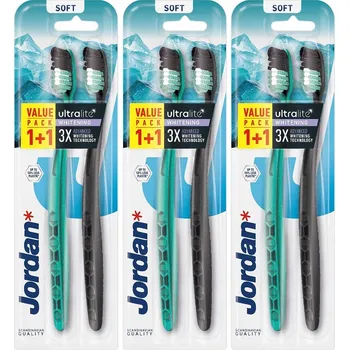 Zubní kartáček Manuální Kartáček Jordan Ultralite Whitening Měkký 3x2-pack