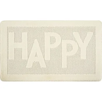 Koupelnová předložka Krémová koupelnová předložka 60x100 cm Happy – Foutastic ID_1743092