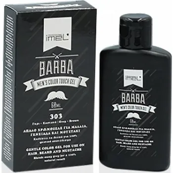 Péče o vousy IMEL BARBA Tónovací GEL na Vlasy, Vousy a Knír 303 Hnědošedá 60 ML
