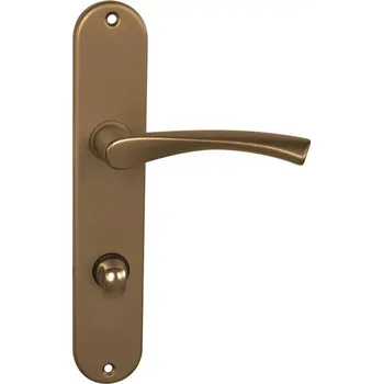 Dveřní kování Dveřní kování štítové, bronz elox (WC) (Klika se štítky)