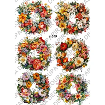 Umělecký papír Rýžový a soft papír na decoupage - Velikonoce - KB0659 Materiál: Soft, Rozměr: A4