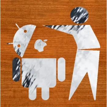 Samolepicí dekorace na vozidlo Android koš – samolepka z fólie