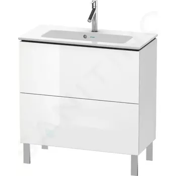 Koupelnový nábytek Duravit L-Cube Umyvadlová skříňka Compact, 86x82x39 cm, 2 zásuvky, lesklá bílá, LC667402222