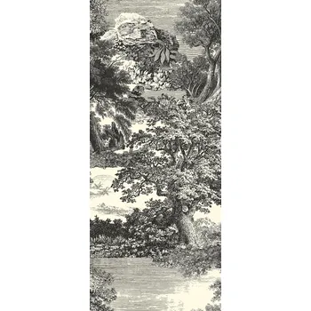 Tapeta Masureel Vliesová obrazová tapeta na zeď, černá, les, stromy, DGSAL1013-260, Amazone, Masureel, velikost 1,27 x 2,6 m