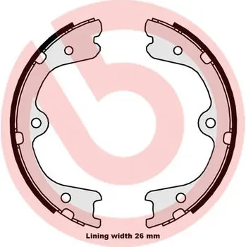 Brzdová čelist Sada brzdových čelistí, parkovací brzda BREMBO S 56 546