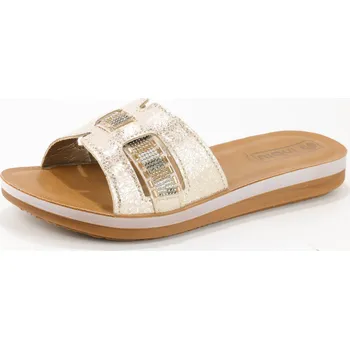 Dámské polobotky Dámské nazouváky Inblu ZO08 platinové zlatá 35