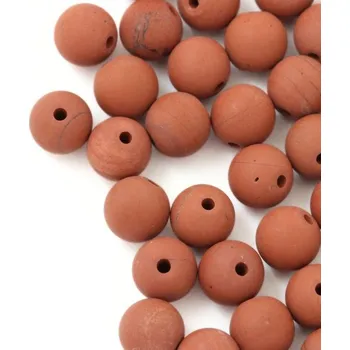 Drahý kámen Jaspis červený matný 6mm (1ks)