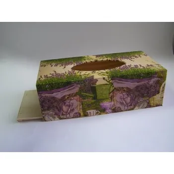 Krabice na papírové kapesníky - Levandule