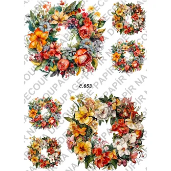 Umělecký papír Rýžový a soft papír na decoupage - Velikonoce - KB0653 Materiál: Soft, Rozměr: A4