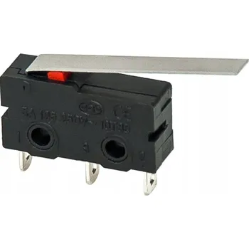 vypínač Koncový spínač mikro s mini páčkou l=27mm