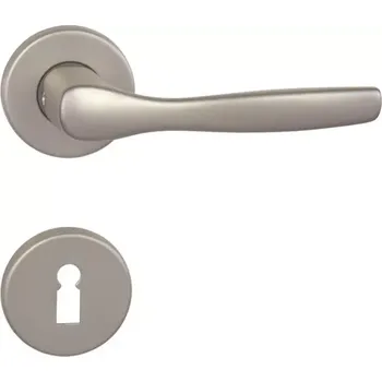 Dveřní kování Dveřní kování rozetové, kulaté, nikl matný (pro klíč) (Rozetová klika)