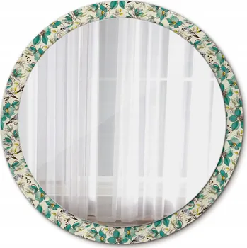 Zrcadlo Nástěnné Zrcadlo Rám Glamour Květiny a ptáci 100 cm