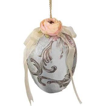 Velikonoční dekorace Clayre & Eef - Textilní vajíčko k zavěšení 65939
