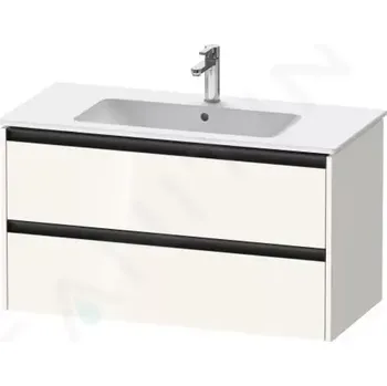 Koupelnový nábytek Duravit Ketho.2 Umyvadlová skříňka 55x101x48 cm, 2 zásuvky, lesklá bílá, K25264022220000