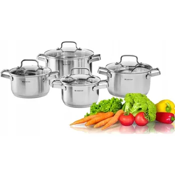 AMBITION SADA HRNCŮ + POKLICE NEREZOVÁ OCEL 8dílná 68740 ZEN