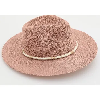 Pokrývka hlavy Reserved - Klobouk panama s&nbsp;páskem - tělová - 737CO-02X - 737CO-02X-S