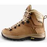 SIMOND Dámské turistické vysoké kožené nepromokavé boty MT 500 Vibram 36 BÉŽOVÁ