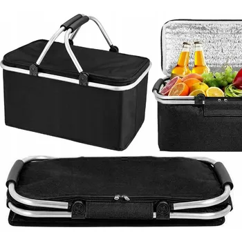 Piknikový koš Piknikový koš Top-Artshop Skládací piknikový koš s termoizolací z textilie