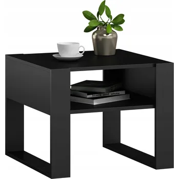 Konferenční stolek Konferenční stolek Matkam čtvercový 60 x 63,6 x 50 cm černý