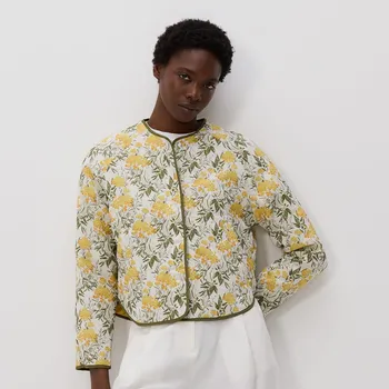 Dámský kabát Reserved - Žakárová bunda - vícebarevná - YH504-MLC - YH504-MLC-S