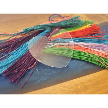 Srdce klíčenka - průhledná