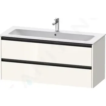 Koupelnový nábytek Duravit Ketho.2 Umyvadlová skříňka 55x121x48 cm, 2 zásuvky, lesklá bílá, K25265022220000