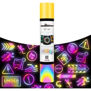 Samolepící dekorace Reflexní - Yellow - samolepící vinylová folie TeckWrap Velikost: 30,5 x 30 cm