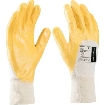 Dílna ARDON®HOUSTON žluté Pracovní rukavice 12 párů 08 A4013/08