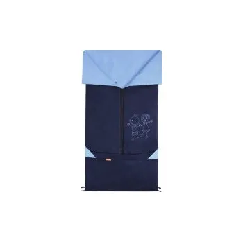 Fusak Emitex Fusak 2v1 BARY bavlna ( jarní/podzimní ) - TM.MODRÝ/SV.MODRÝ + SOVIČKY