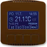 Termostat univerzální programovatelný - ovládací část ABB Tango 3292A-A10301 H hnědá
