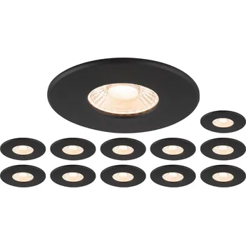 Bodové svítidlo SLV Sada svítidel LED 12x8W 2700 - 6000K černá downlight pevné IP65